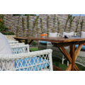 Europe design UV resistance Wicker PE Rattan Dining set table and 6 chairs Outdoor Furniture